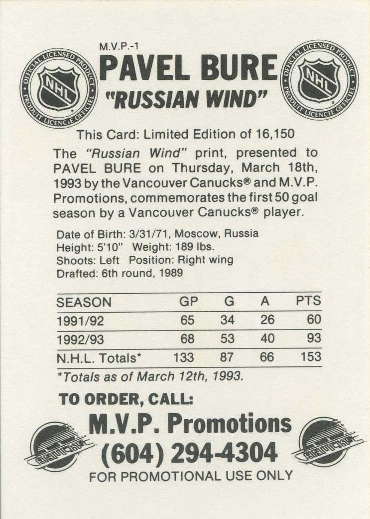 1992-93 Russian Wind #NNO