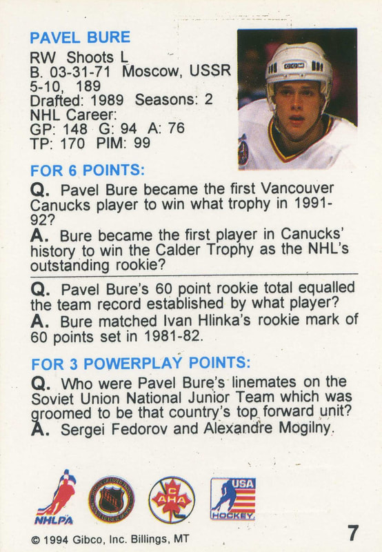 1994-95 Hockey Wit #7