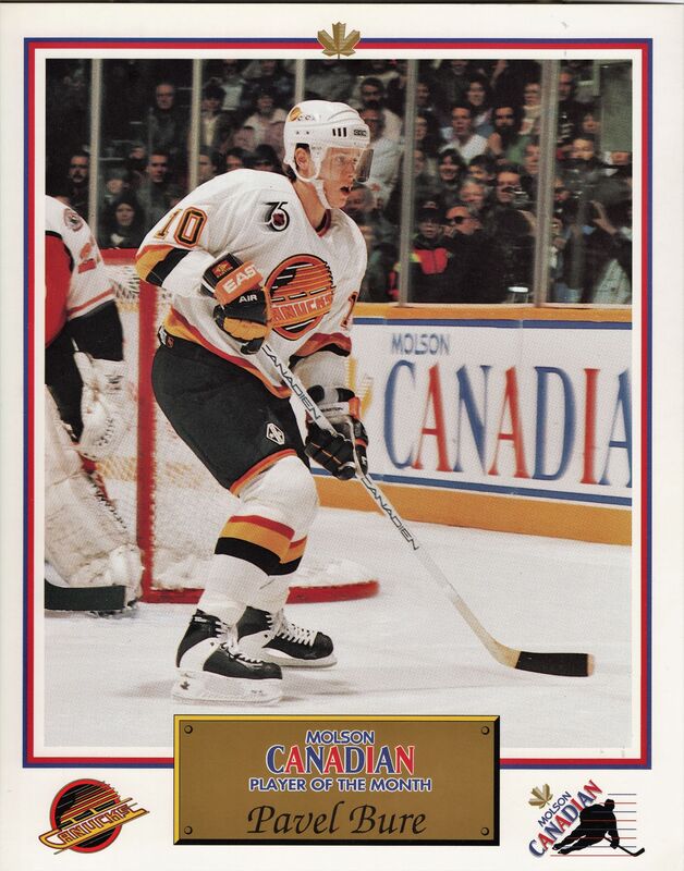 1991-92 Canucks Molson (White uniform) #2