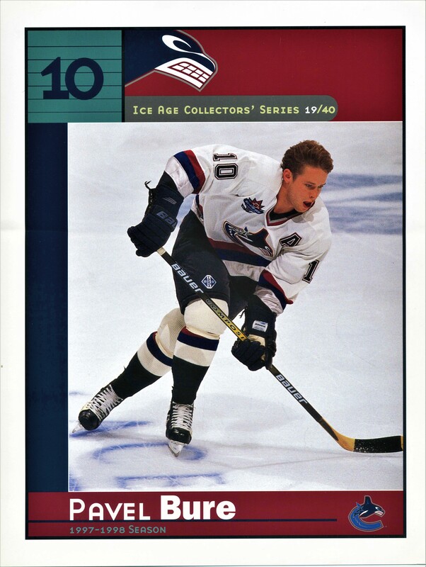 1997-98 Canucks Program 8x10 #19