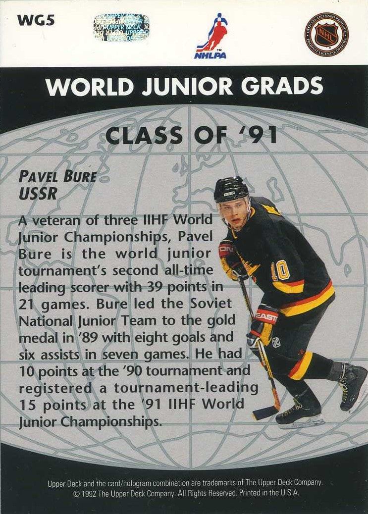 1992-93 Upper Deck World Junior Grads #WG5