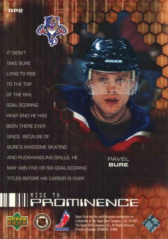 2000-01 Upper Deck Rise In Prominence #RP2